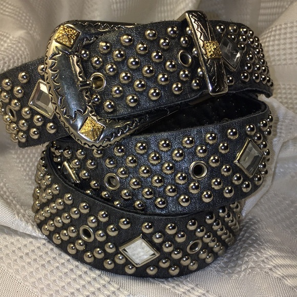 Sand Castle Accessories - Sand Castle leather belt studded/decorated buckle